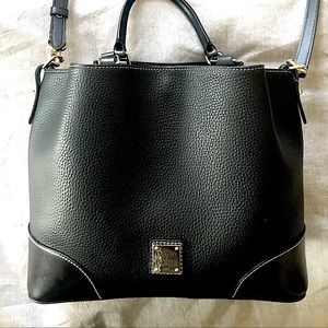 Dooney & Bourke Black Pebbled Leather Brenna Bag
